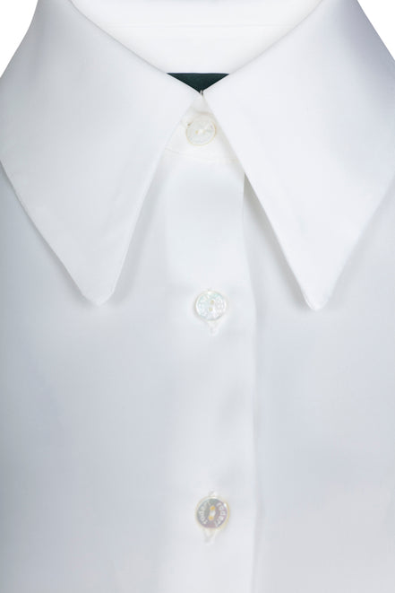 Camicia London techno satin latte