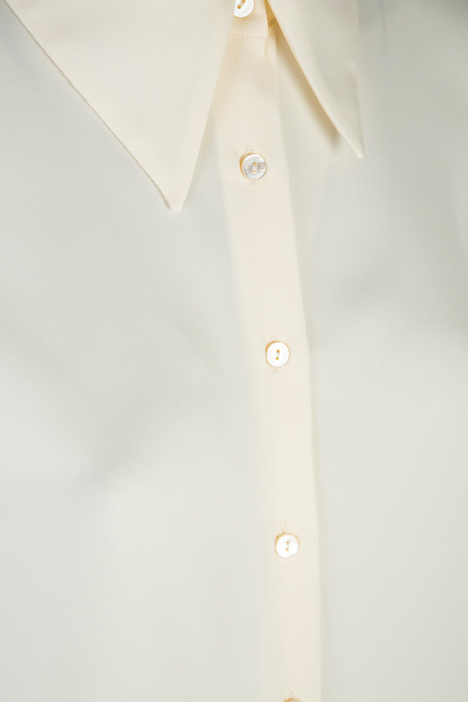 Camicia Milano techno satin avorio