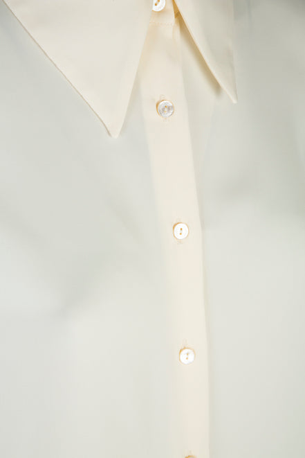 Camicia Milano techno satin avorio