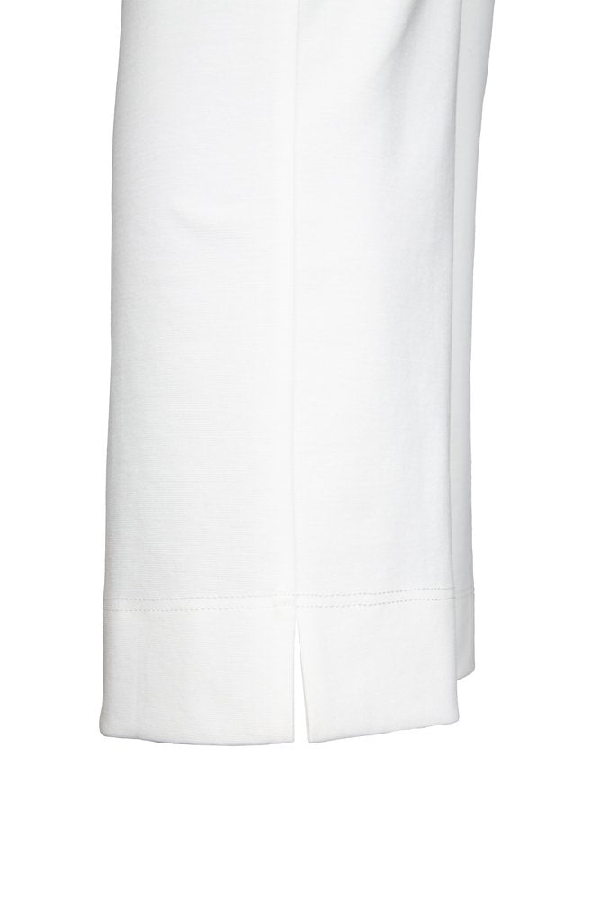 Panta BB in punto milano cotone bianco
