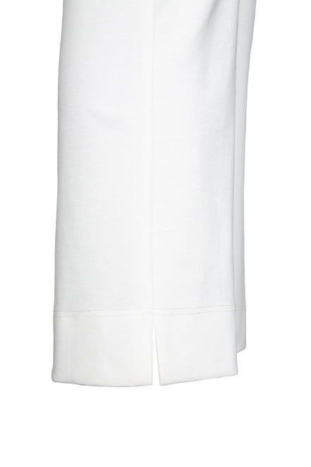 Panta BB in punto milano cotone bianco