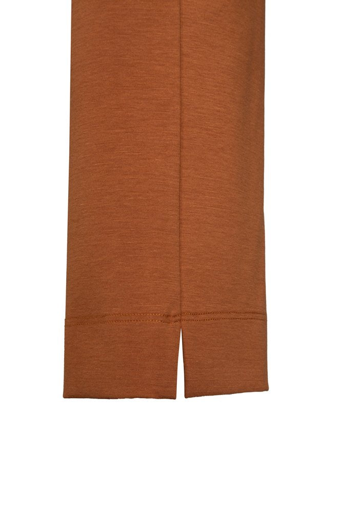 Audrey Trousers in Tan Cotton with Baschina Waistband