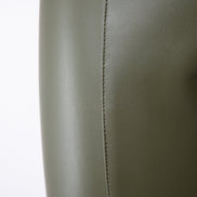 Panta NY ecopelle verde militare con baschina