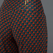 Panta Firenze in jersey fantasia con baschina