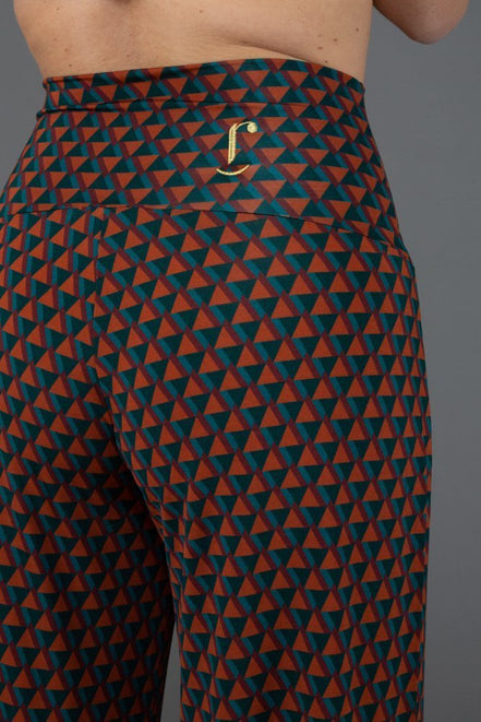 Panta Firenze in jersey fantasia con baschina