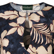 Abito Saint Tropez fantasia fiori blu vino