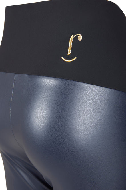Panta a zampa Milano ecopelle blu