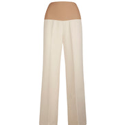 Panta Firenze crepe cady avorio con baschina