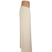 Panta Firenze crepe cady avorio con baschina