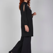 Panta Firenze crepe cady nero