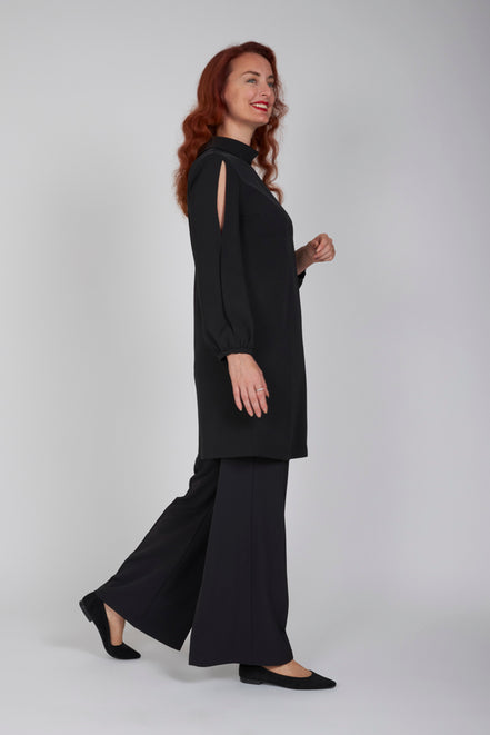 Panta Firenze crepe cady nero