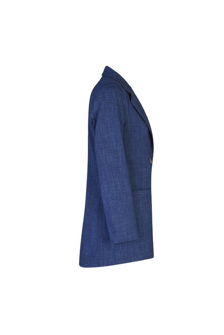 Blazer Berlin punto milano cotone blu chiaro delavè