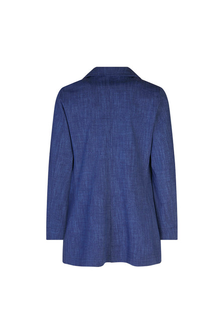 Blazer Berlin punto milano cotone blu chiaro delavè