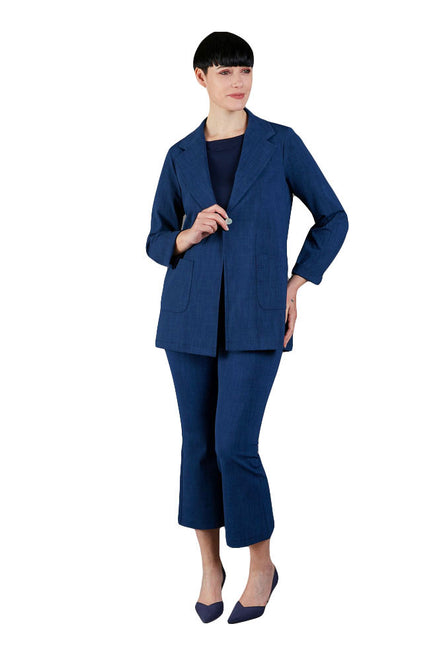 Blazer Berlin  blu delavè