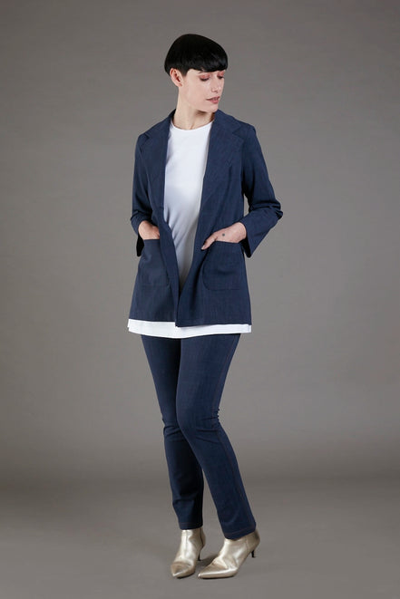 Blazer Berlin  blu delavè