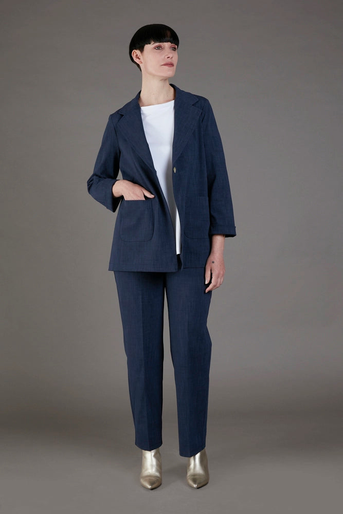 Blazer Berlin  blu delavè