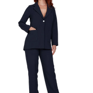Blazer Berlin in crepe cady blu