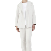 Blazer Berlin punto milano cotone bianco