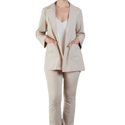 Berlin Blazer in Washed Ecru Jersey