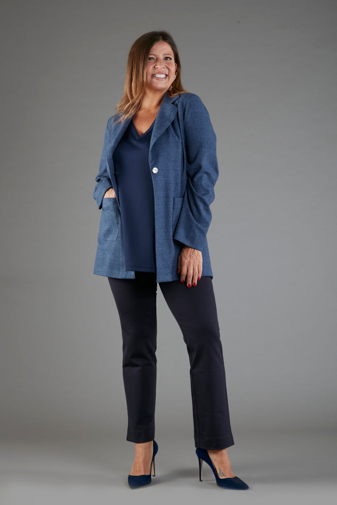 Berlin Blazer in Blue Prince of Wales Check
