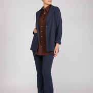 Camicia Milano in garza cioccolato