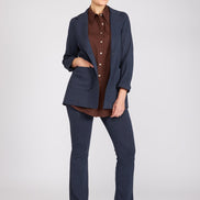 Camicia Milano in garza cioccolato