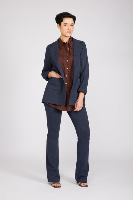 Camicia Milano in garza cioccolato