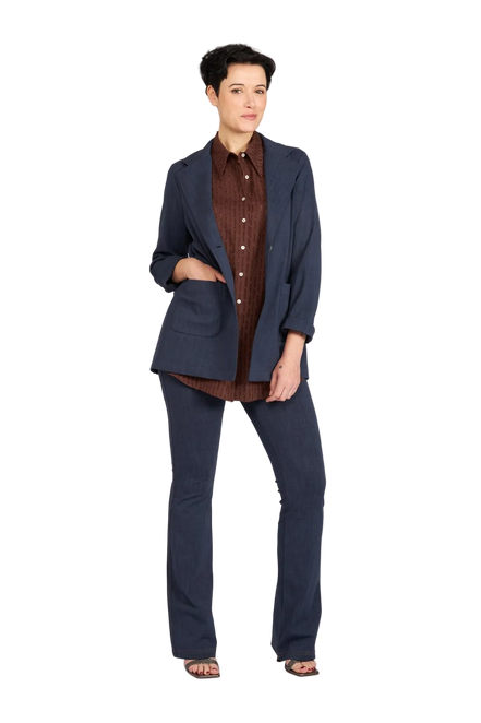 Blazer Berlin  blu delavè