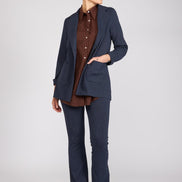 Camicia Milano in garza cioccolato