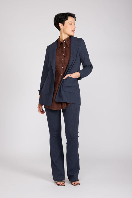 Camicia Milano in garza cioccolato