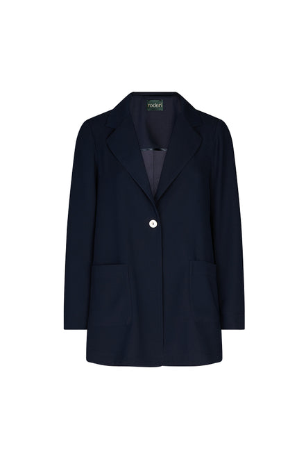 Blazer Berlin in crepe cady blu