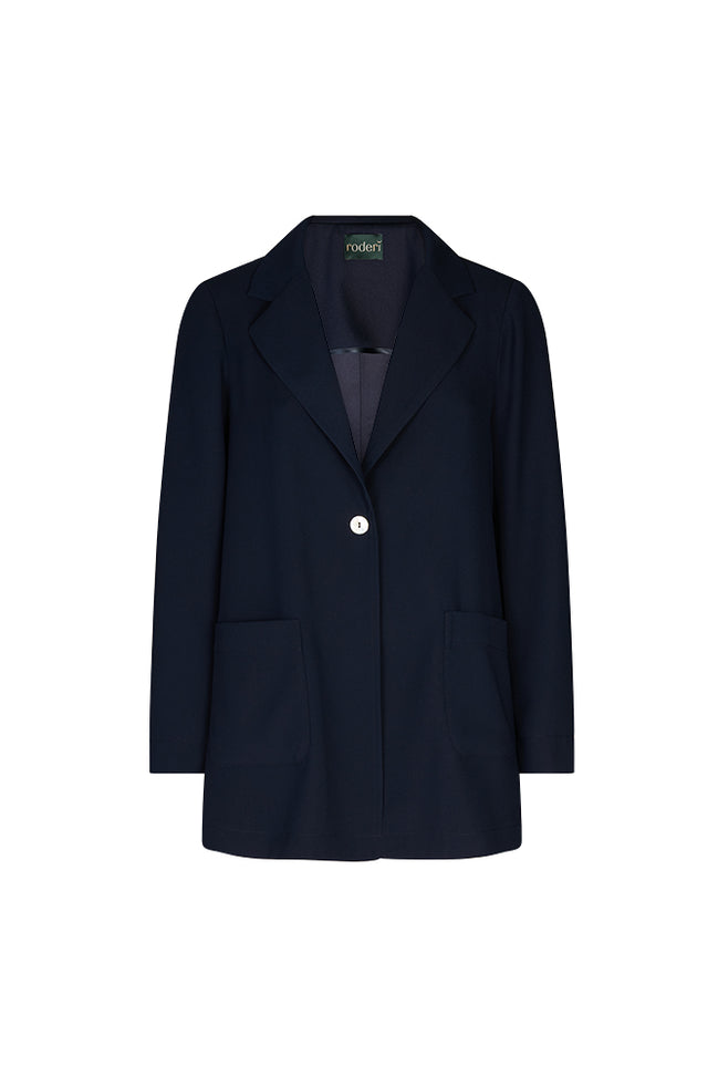 Blazer Berlin in crepe cady blu