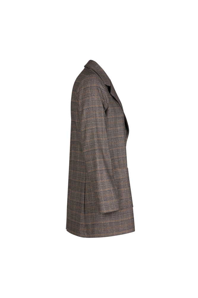 Blazer Berlin scozzese nero beige lurex