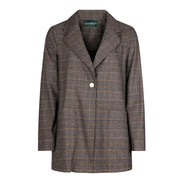 Blazer Berlin scozzese nero beige lurex
