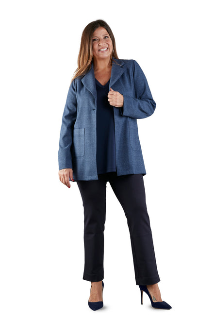 Berlin Blazer in Blue Prince of Wales Check