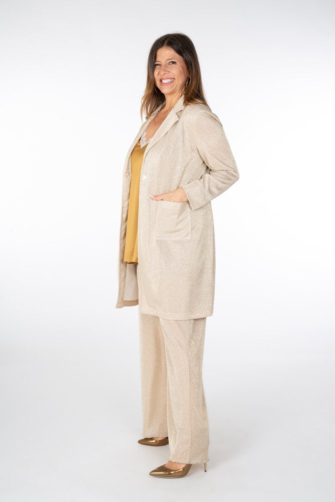 Procida Jacket in Platinum Glitter