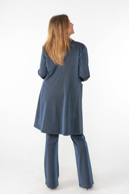 Giacca Procida lurex blu