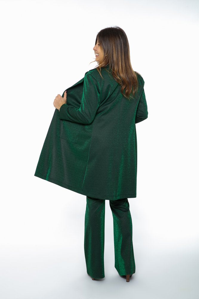 Giacca Procida lurex verde