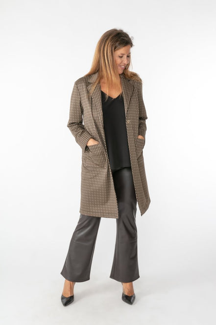 Giacca Procida Jacquard marrone