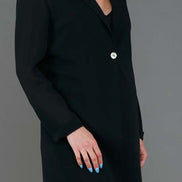 Procida Jacket in Black Technical Chiffon