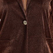Giacca Procida glitter cacao