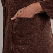 Giacca Procida glitter cacao