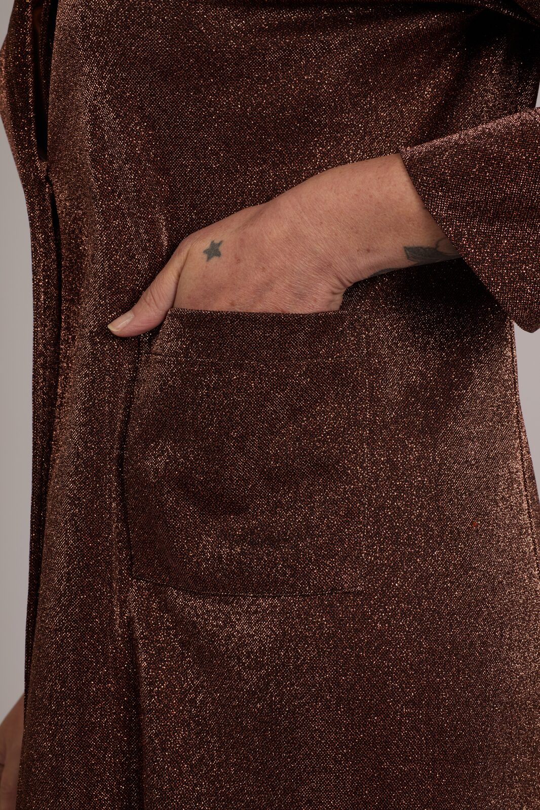 Giacca Procida glitter cacao