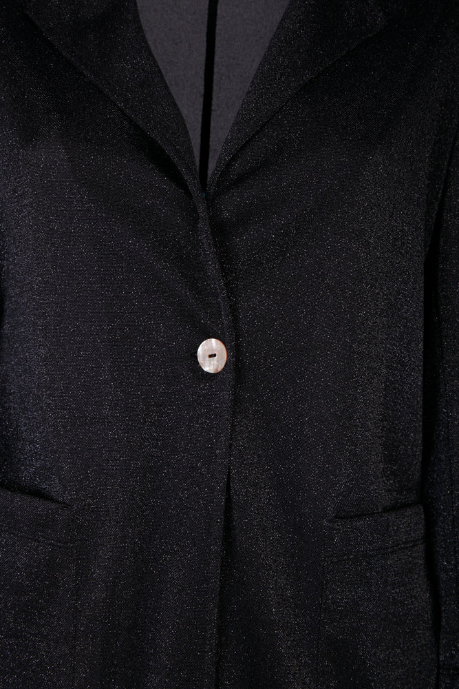 Procida Jacket in Black Glitter