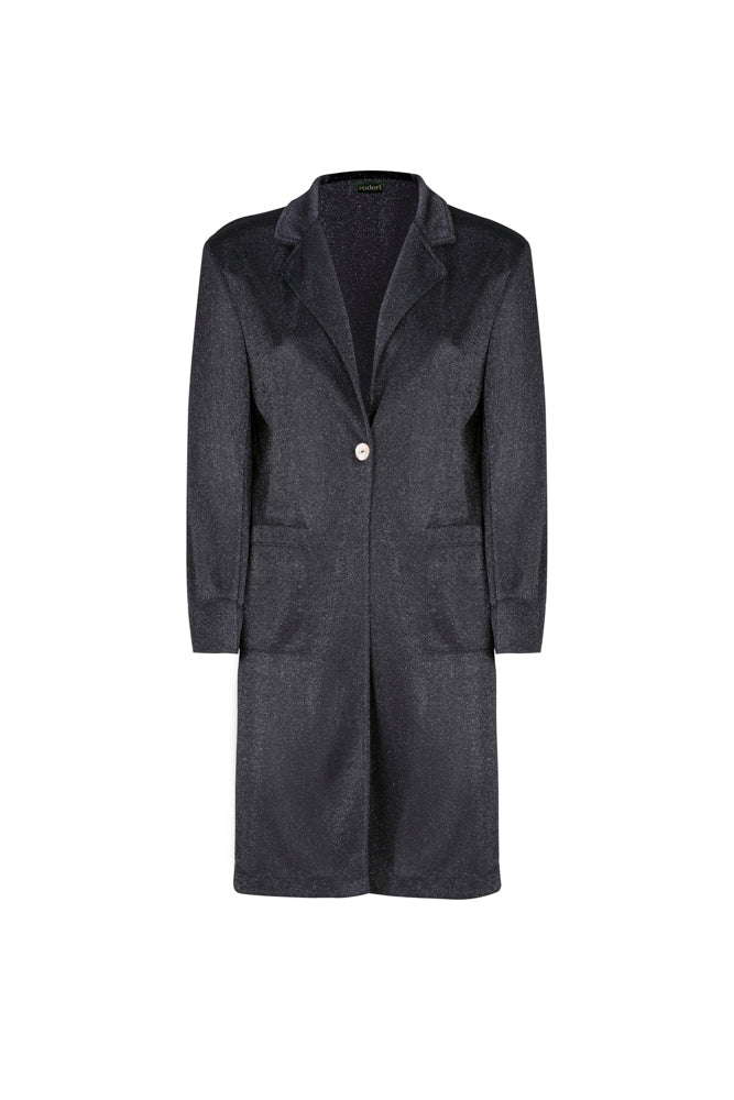 Procida Jacket in Black Glitter