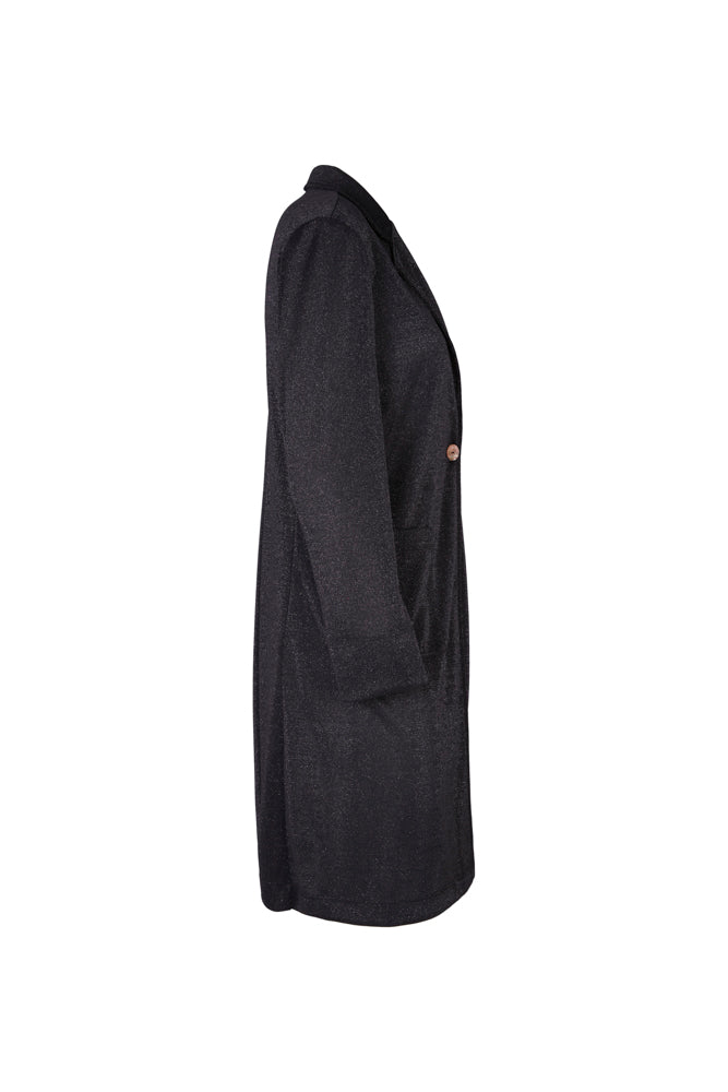 Procida Jacket in Black Glitter