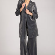 Giacca Procida glitter silver blu