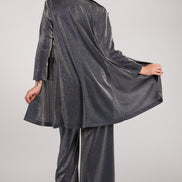 Giacca Procida glitter silver blu