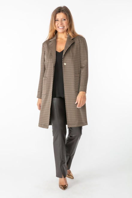 Giacca Procida Jacquard marrone