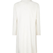 Procida Long Jacket in White Denim